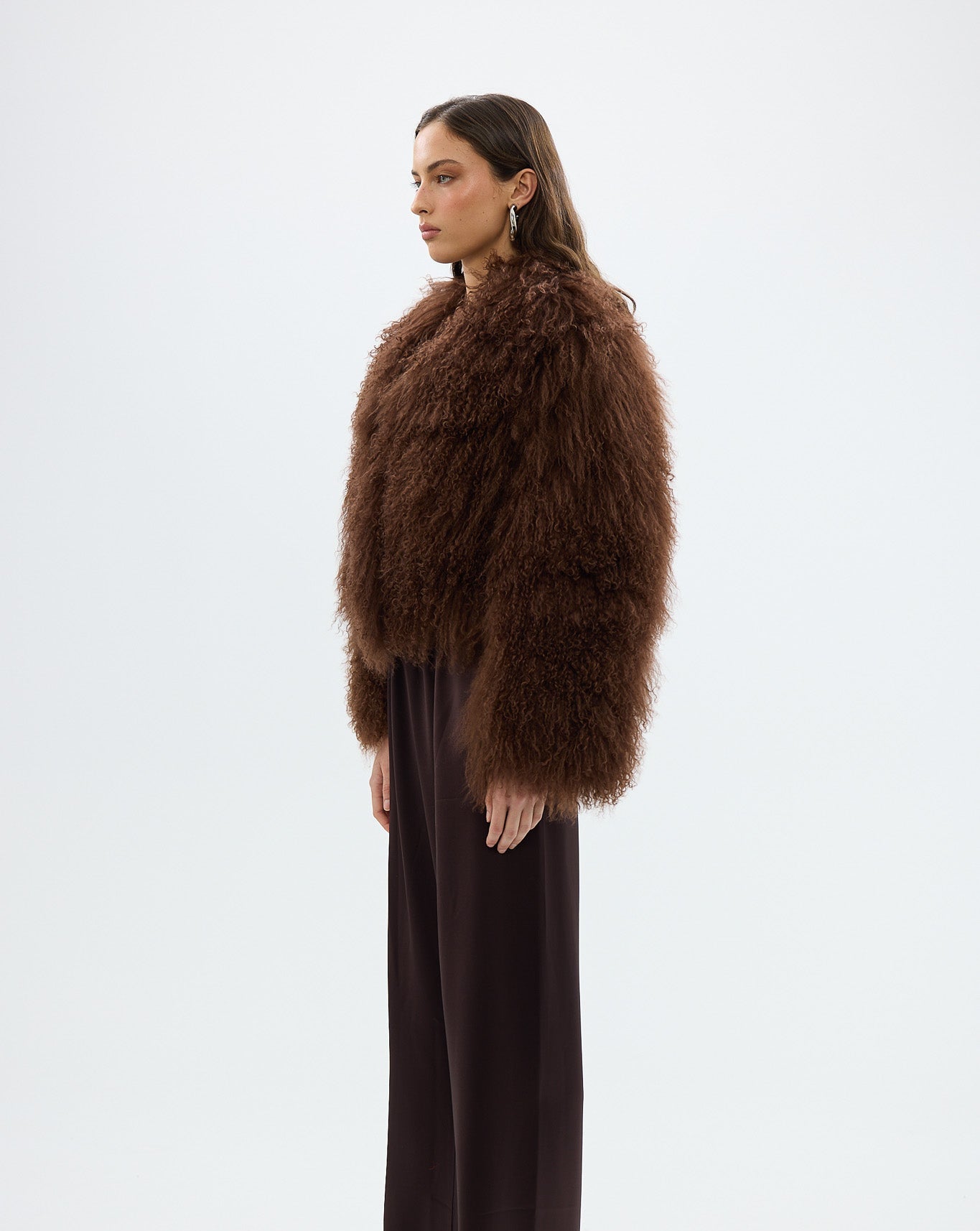 Mongolian Coat - CHOCOLATE