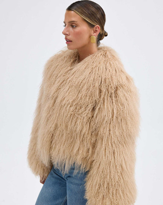 Mongolian COAT - CARAMEL