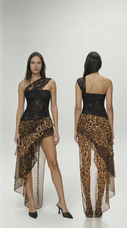 Leopard sexy Dress